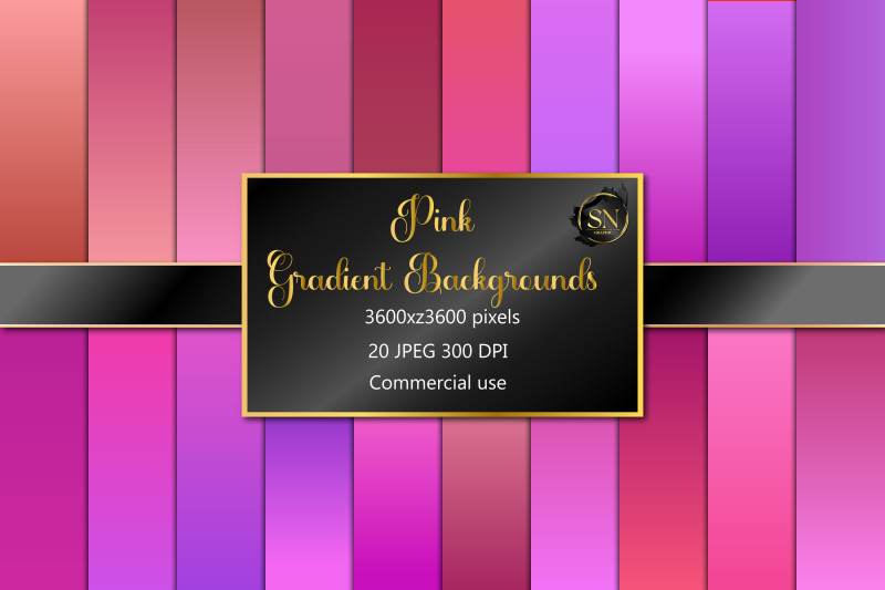 pink-gradient-digital-paper-pack-digital-background-scrapbook-paper