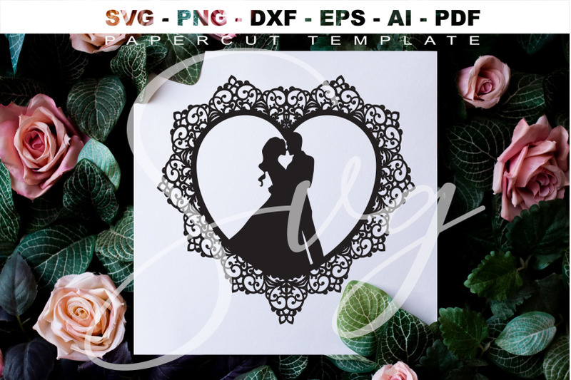 lovers-papercut-template-svg