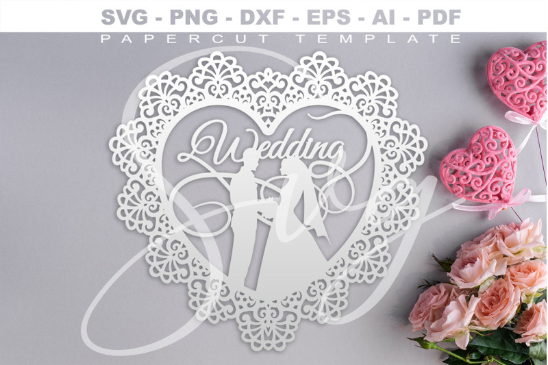 wedding-papercut-template-svg