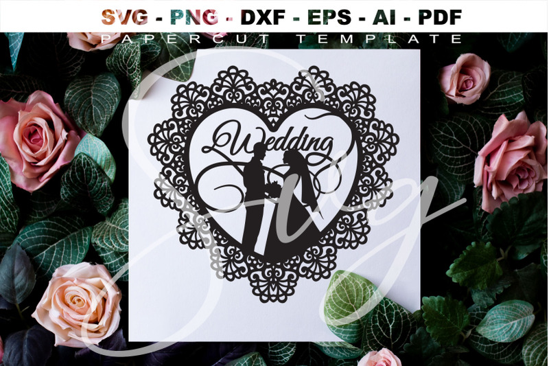 wedding-papercut-template-svg