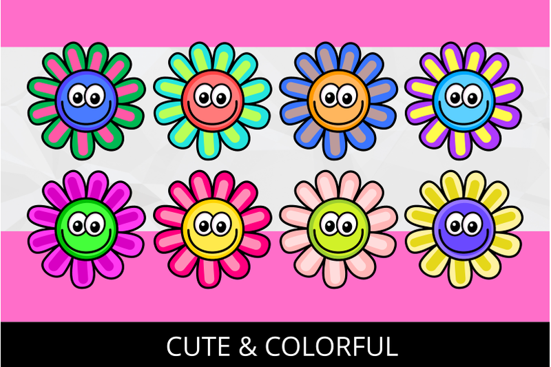 happy-cartoon-summer-flowers-64-clipart-mega-pack-2