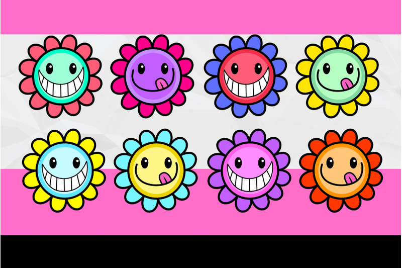 happy-cartoon-summer-flowers-64-clipart-mega-pack-2