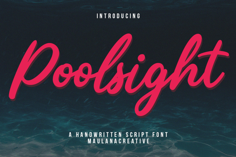 poolsight-script-font