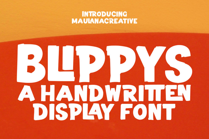 blippys-handwritten-display-font