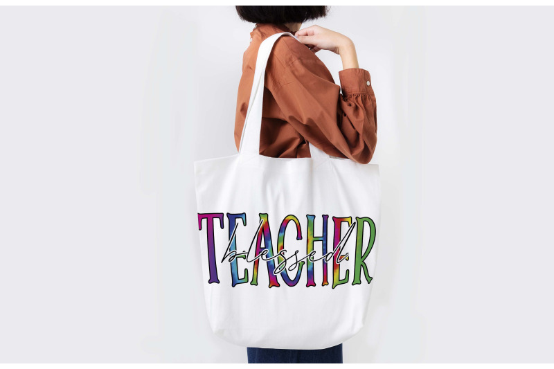 rainbow-tie-dye-blessed-teacher-sublimation