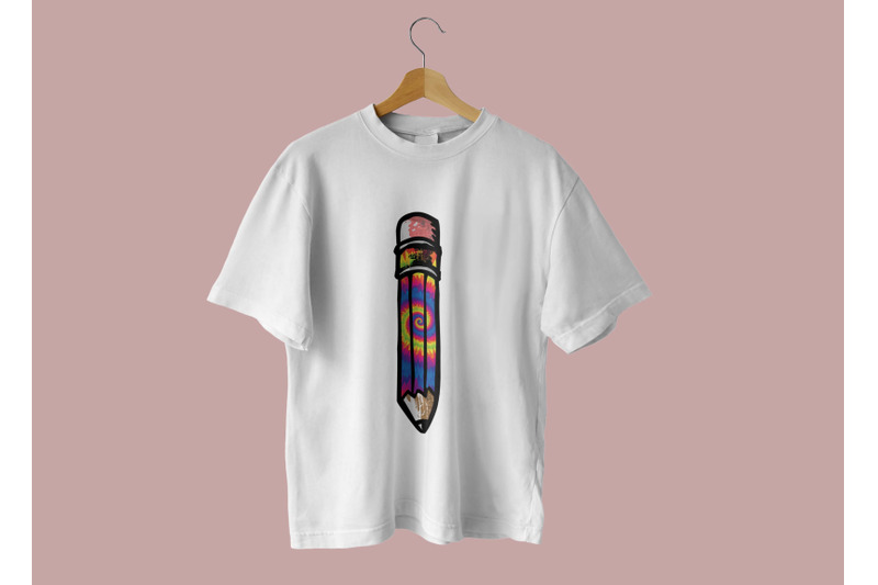 vibrant-rainbow-tie-dye-pencil-sublimation