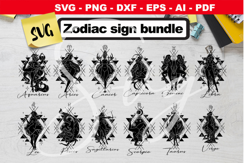 zodiac-sign-svg-bundle