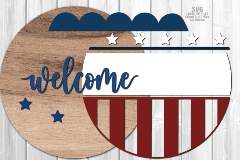 patriotic-welcome-sign-svg-laser-cut-files-july-4th-door-hanger