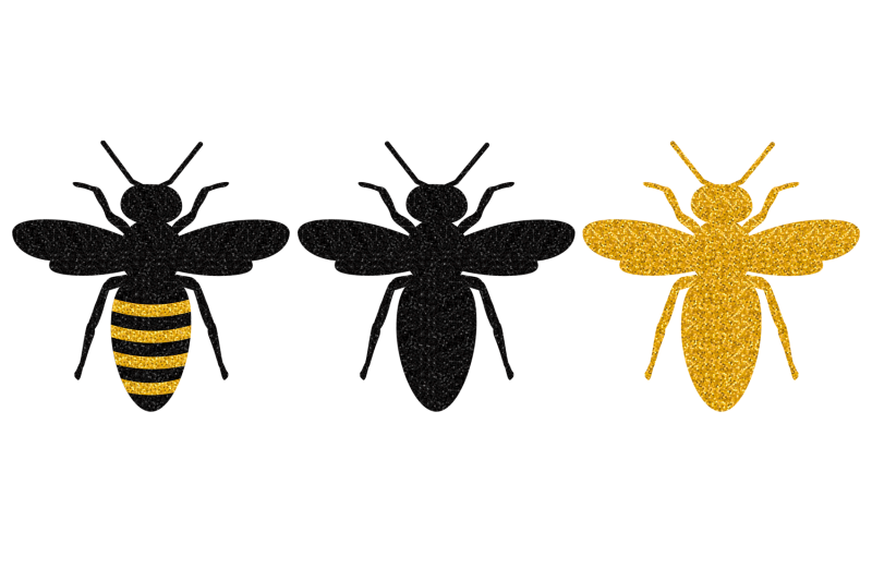 bees-sublimation-bees-glitter-bees-svg-bees-silhouettes