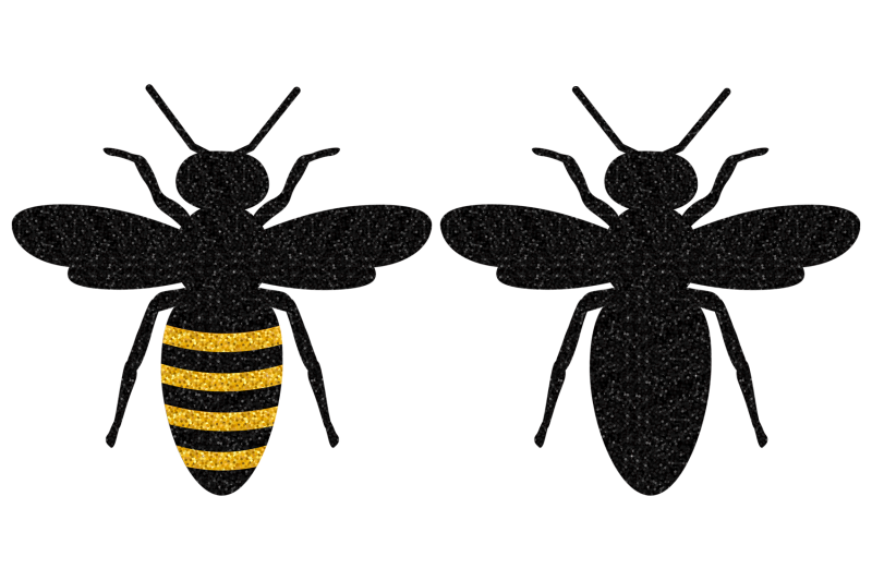 bees-sublimation-bees-glitter-bees-svg-bees-silhouettes