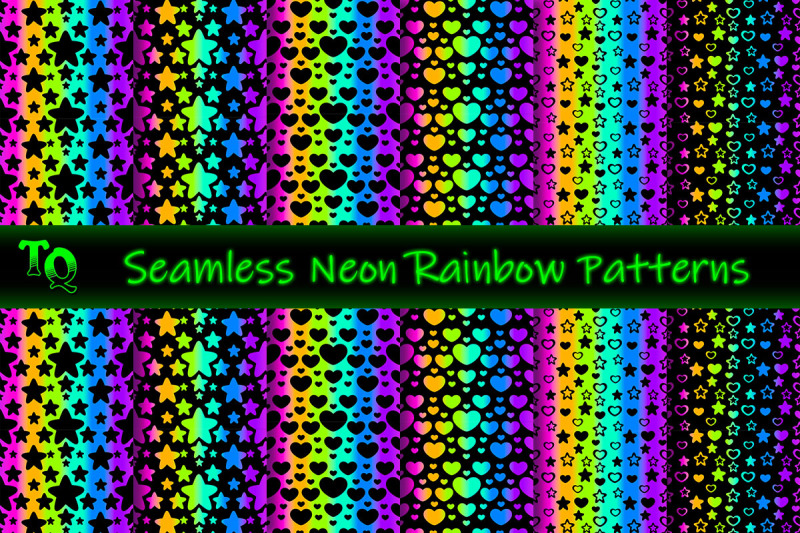 seamless-neon-rainbow-patterns