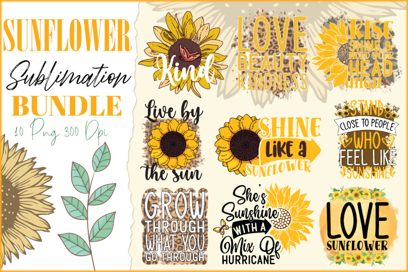 sunflower-sublimation-bundle