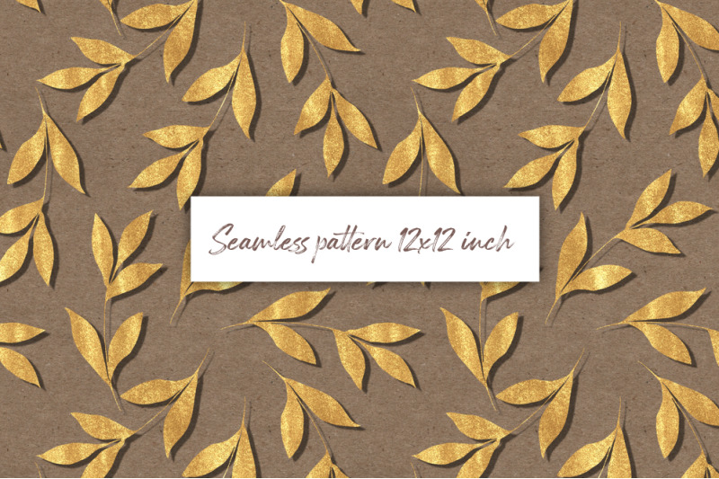 gold-leaves-on-paper-seamless-pattern
