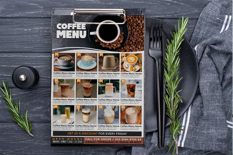 coffee-menu-flyer-template