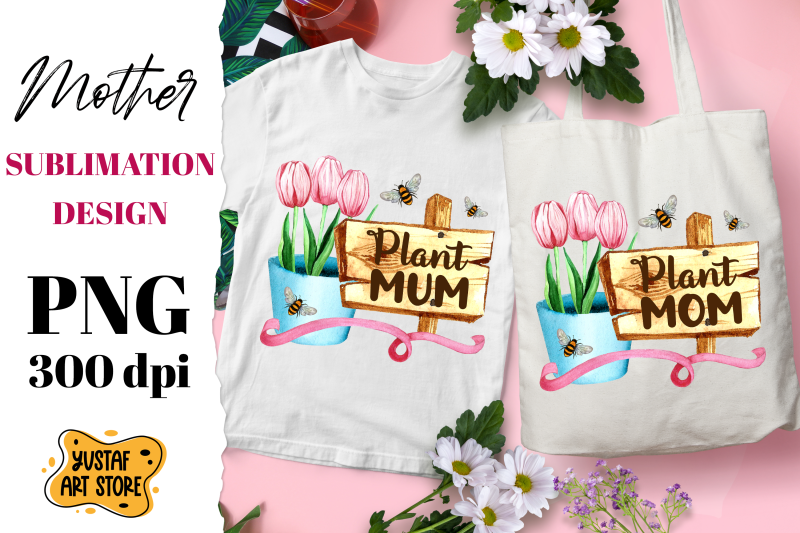 plant-mom-mum-watercolor-flowers-and-bee-sublimation-design