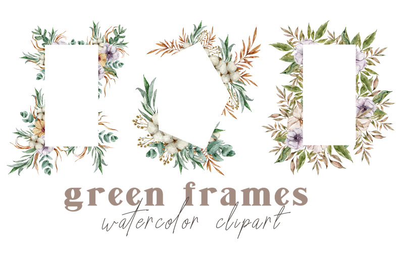 watercolor-wedding-floral-frames-clipart-3-png-files