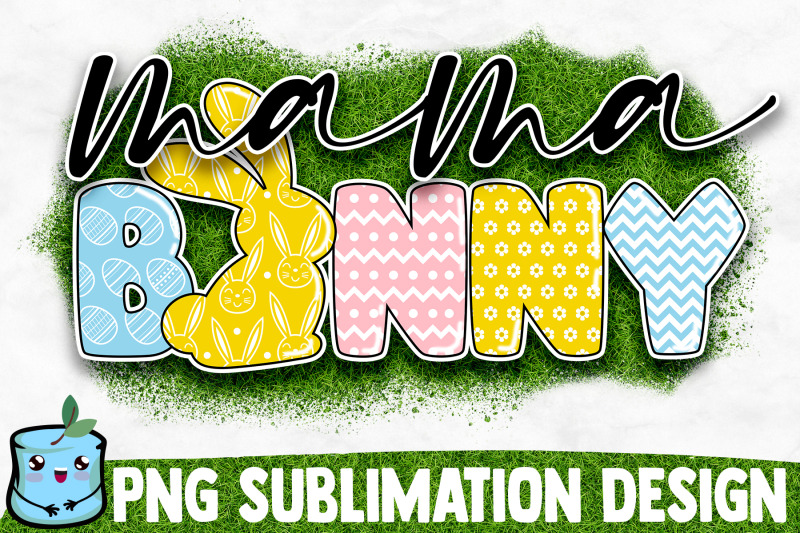 mama-bunny-sublimation-design