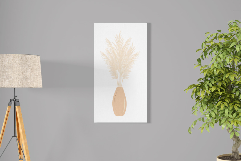 pampas-grass-in-vases-collection