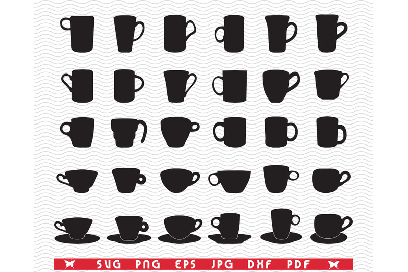 svg-cups-mugs-black-isolated-silhouettes-digital-clipart