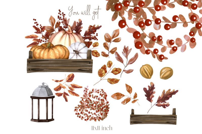 halloween-clipart-set-autumn-pumpkins-orange-and-white-fall-clipart