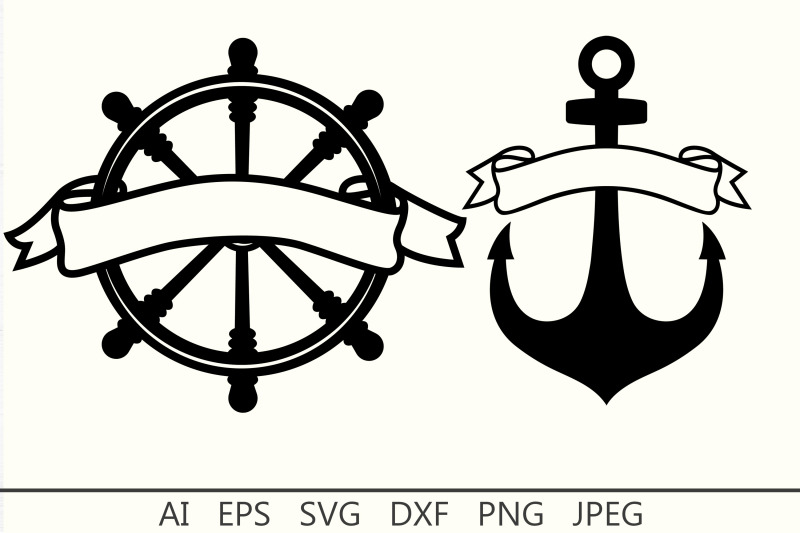 split-anchor-and-ship-wheel-svg-monogram-nautical-svg