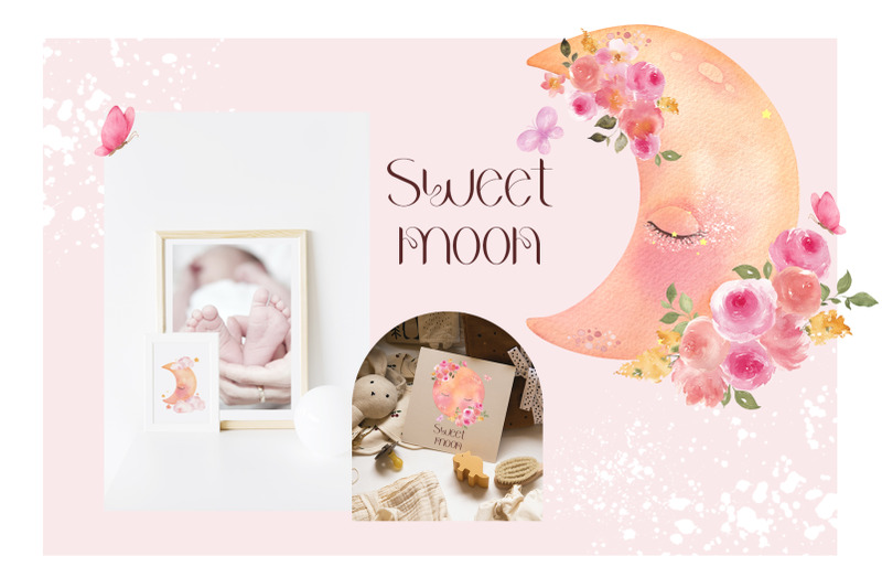 sweet-moon-cute-watercolor