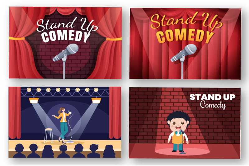 12-stand-up-comedy-show-illustration