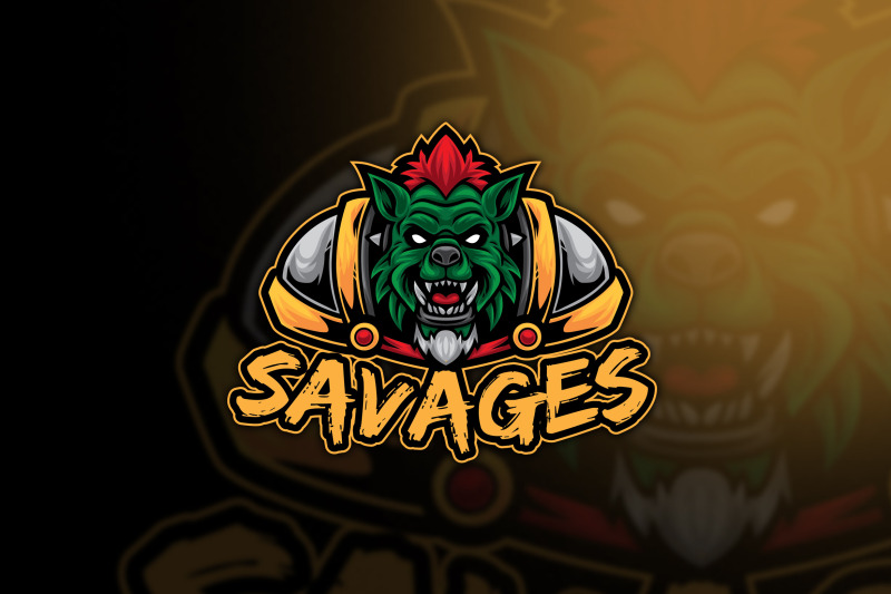 savages-orc-esport-logo-template