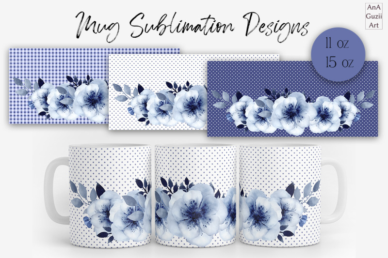 dusty-blue-flowers-mug-sublimation-designs-watercolor-flower