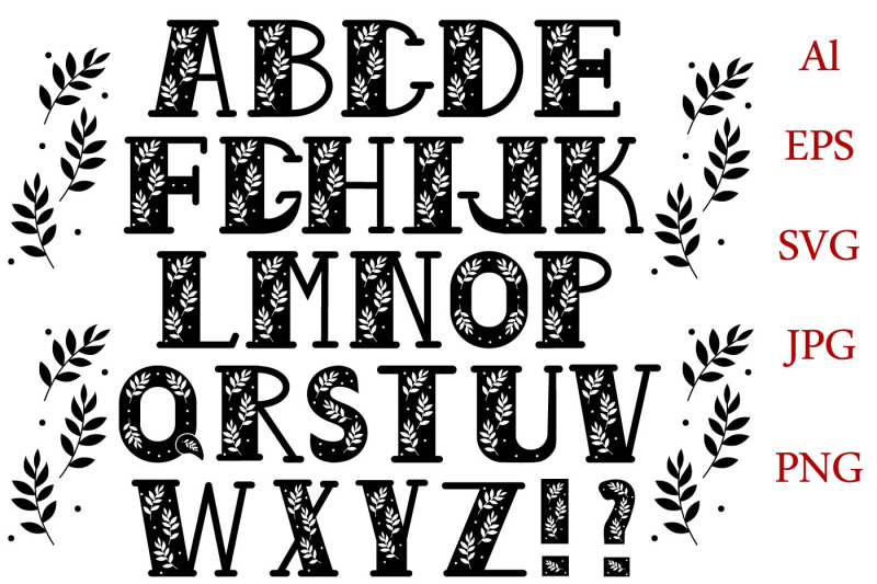alphabet-flora-svg-letters-with-svg-decor