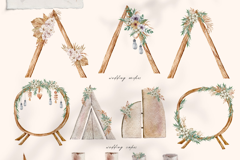 watercolor-boho-wedding-floral-decor-clipart-22-png-files