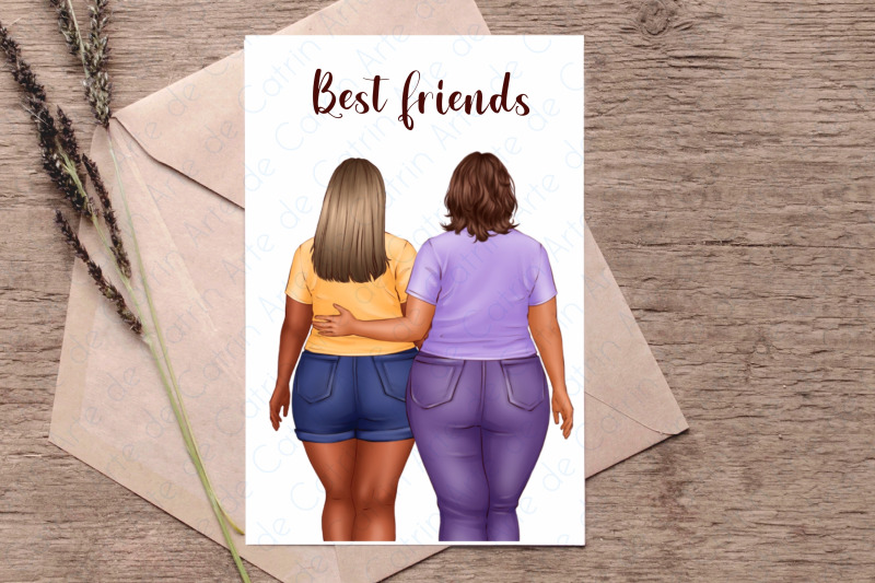 best-friends-clipart-plus-size-women-clipart
