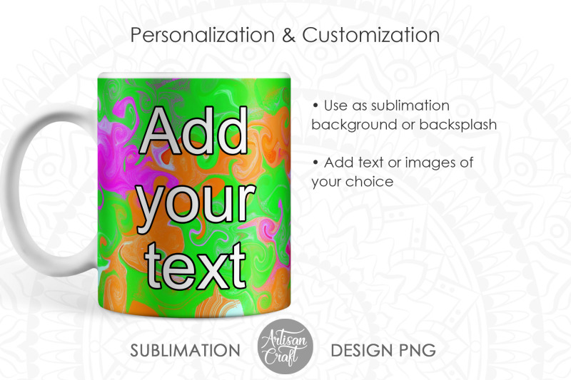 mug-sublimation-design-neon-color-silver-glitter-11oz-mug-wrap