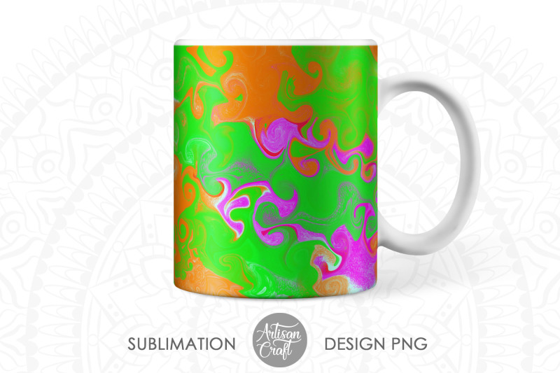 mug-sublimation-design-neon-color-silver-glitter-11oz-mug-wrap