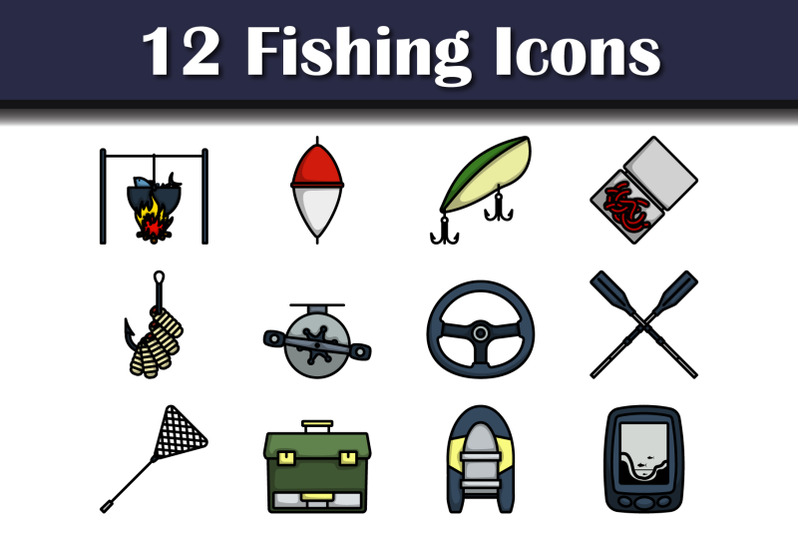 fishing-icon-set