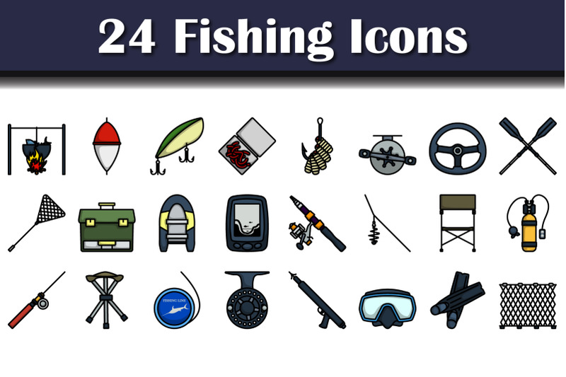 fishing-icon-set