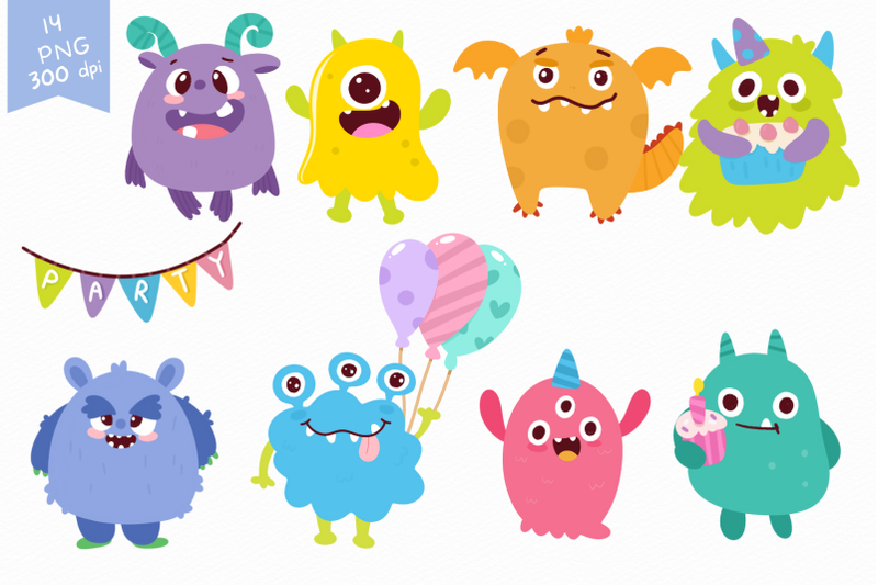 monster-birthday-party-kawaii-clipart