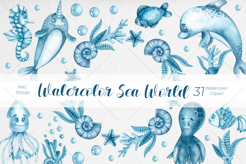 watercolor-sea-world-watercolor-clipart-png