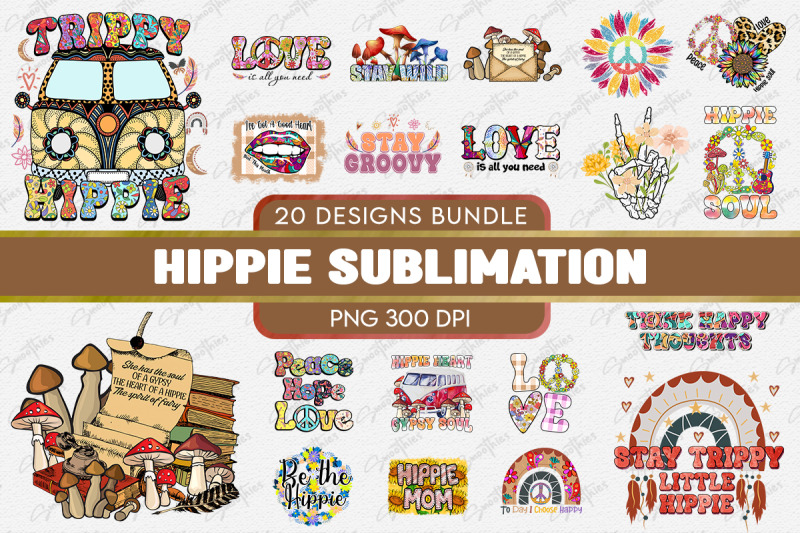 hippie-sublimation-hippie-png-bundle