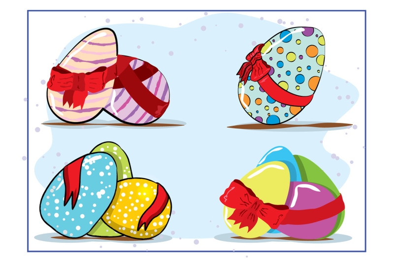 easter-egg-with-a-red-bow-and-patterns-for-the-holiday-of-holy-easter