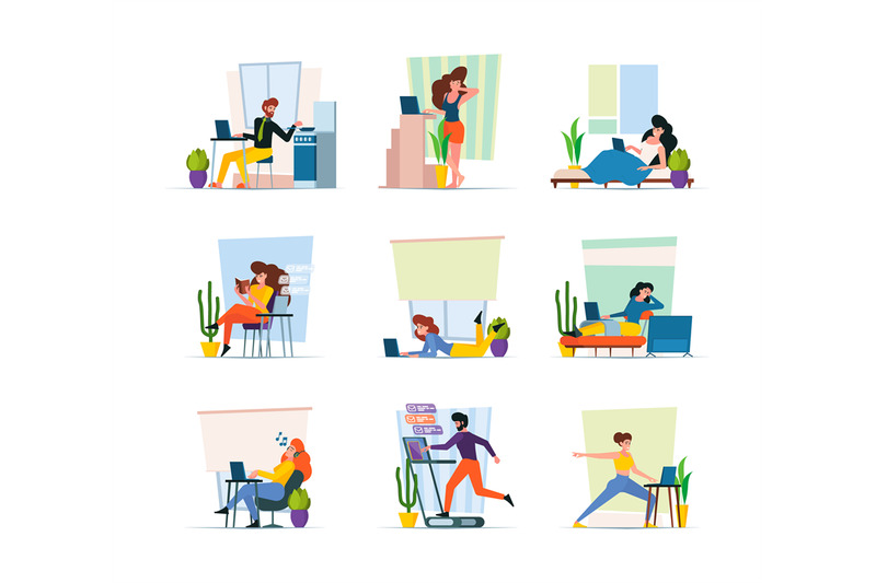 home-freelancers-professional-workers-making-homework-in-interior-cre