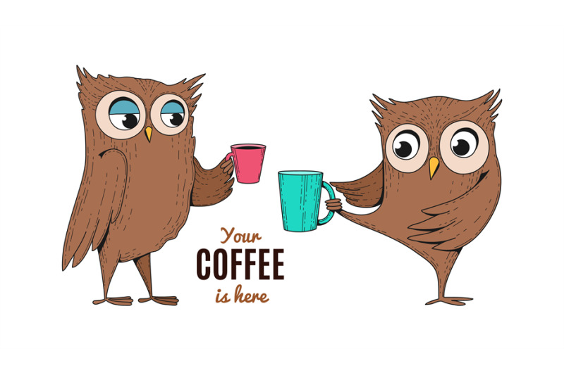 coffee-poster-with-owls-cute-drawing-owl-holding-hot-drink-cup-seaso