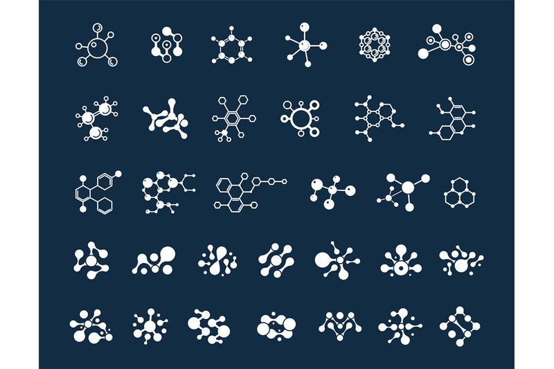 molecules-collection-chemistry-elements-different-molecule-science