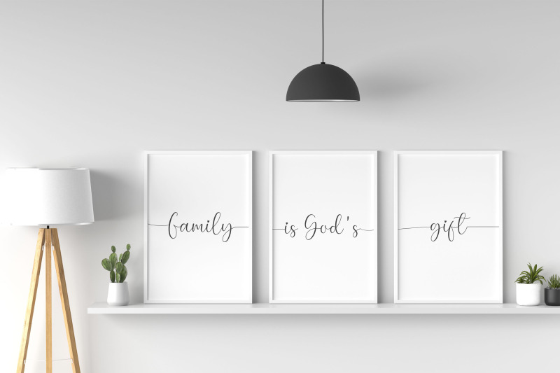 set-of-3-prints-family-is-god-039-s-gift-family-sign-family-gift