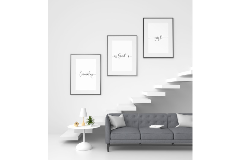 set-of-3-prints-family-is-god-039-s-gift-family-sign-family-gift