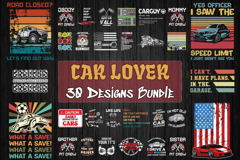 car-lover-bundle-svg-30-designs
