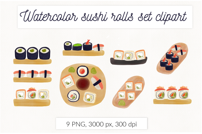 watercolor-sushi-roll-set-japanese-food-clipart-sublimation
