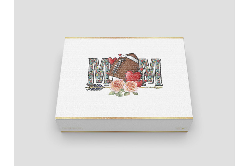 football-mom-boho-floral-sublimation