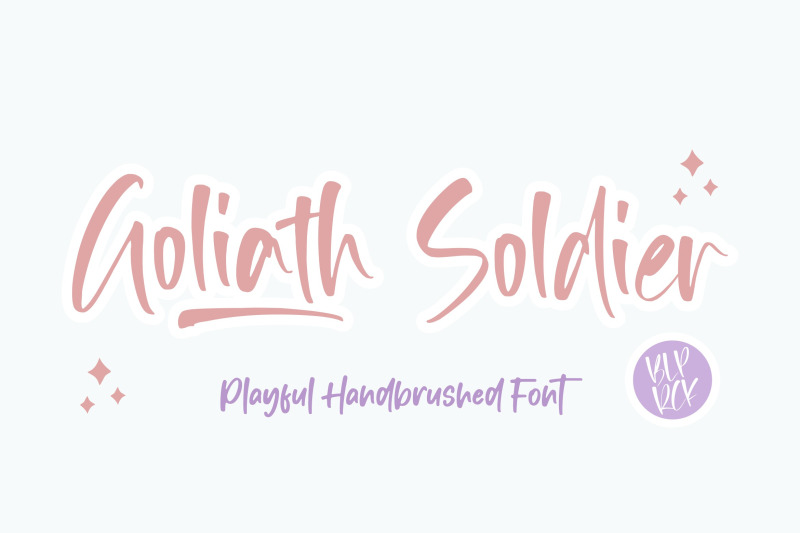 goliath-soldier-playful-handbrushed-font