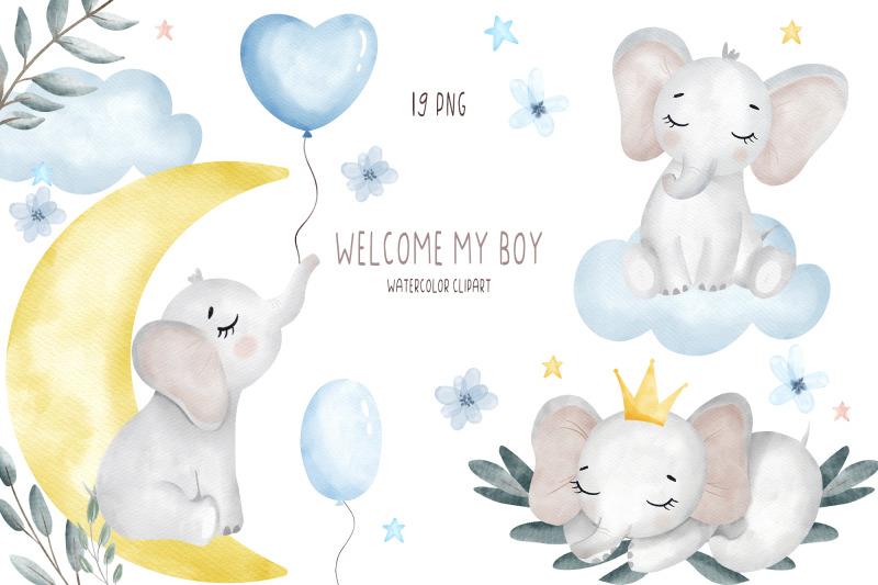 watercolor-boy-elephant-clipart-png-baby-shower-clipart-png